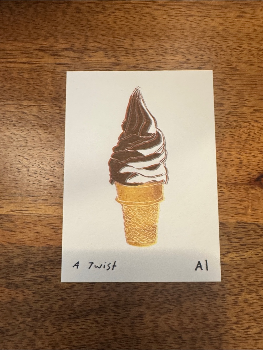 Inciardi - A Twist - Ice Cream Cone - Mini Print